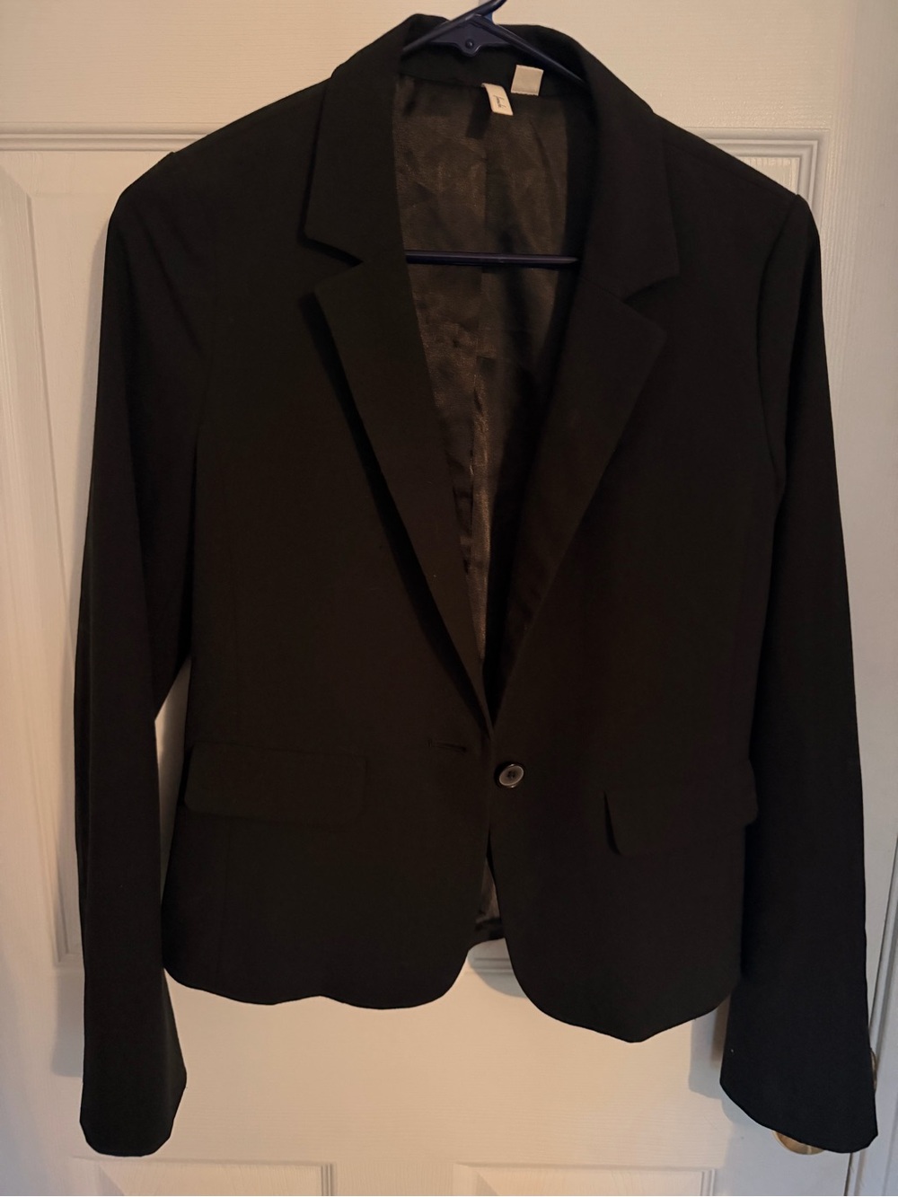 Frenchi Women's Black Single-Button Blazer